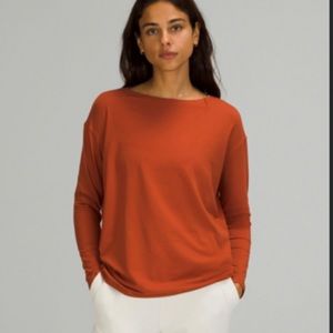 Lululemon Back in Action Long Sleeve Top - Aztec Brick